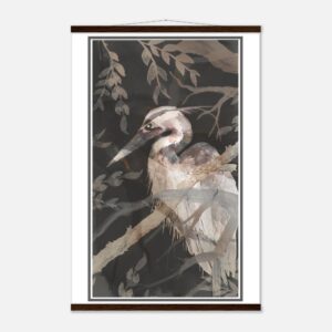 Watercolor Heron Poster