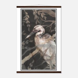 Watercolor Heron Poster