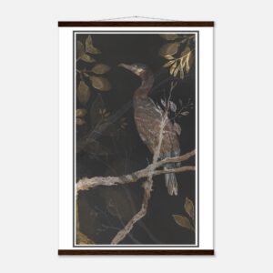 Watercolor cormorant