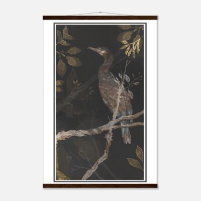 Watercolor cormorant