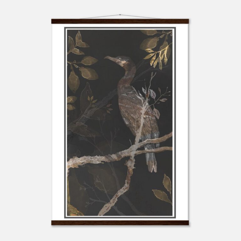 Watercolor cormorant