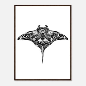 Manta Ray – Totem animal (framed)